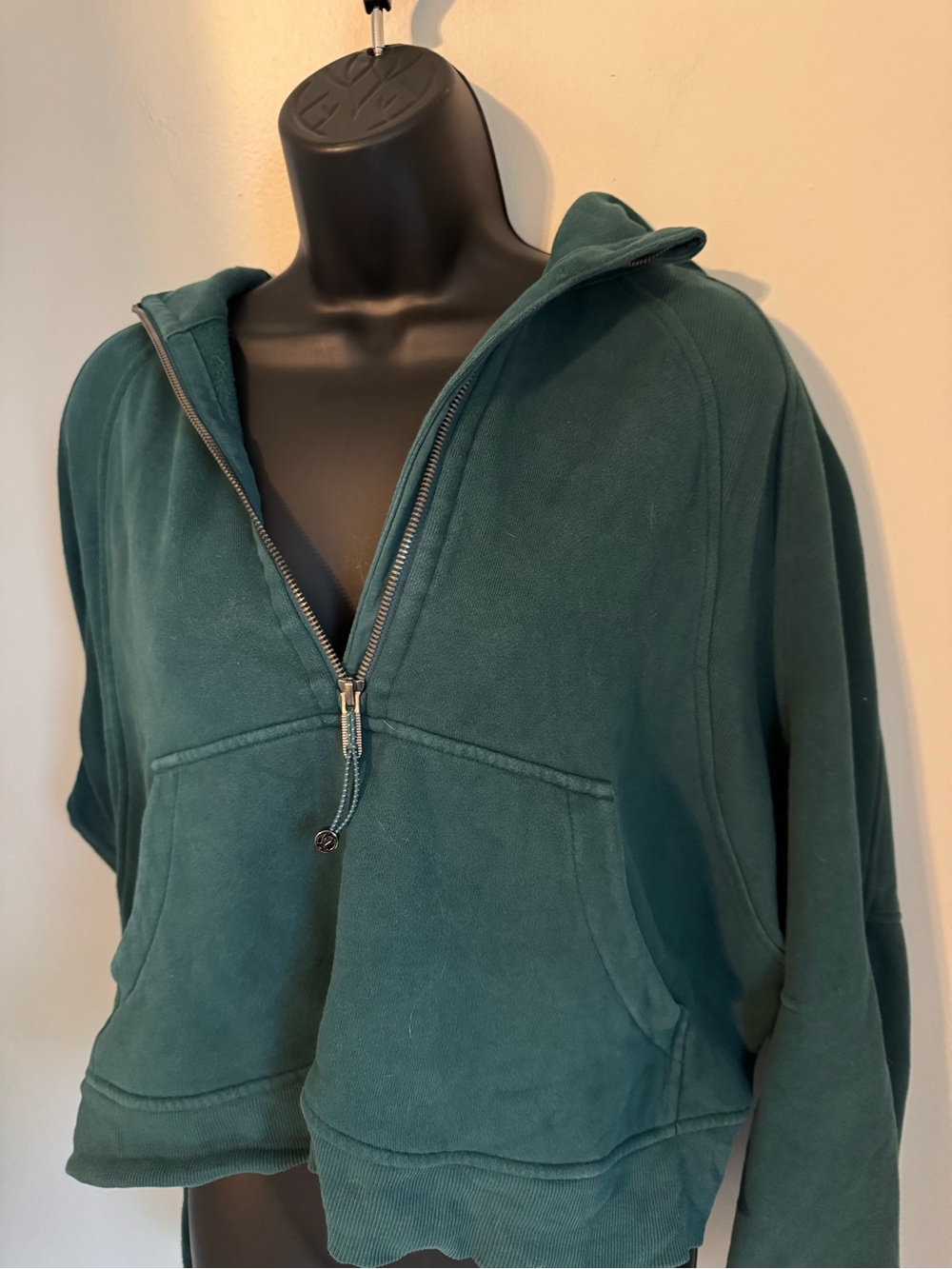 Lululemon Teal Half-Zip Scuba Hoodie Size XL/XXL